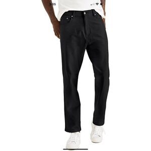 Dockers Men's Supreme Flex Slim Fit Pants in Black Size 36